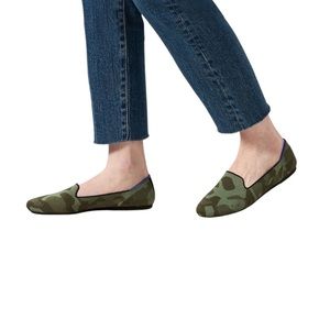 Rothy’s The Loafer in Olive Green Camo Size 9